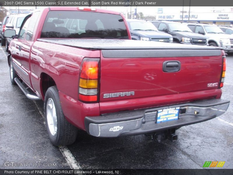 Sport Dark Red Metallic / Dark Pewter 2007 GMC Sierra 1500 Classic SLE Extended Cab