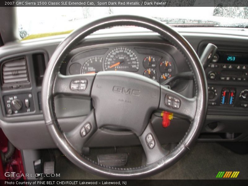 Sport Dark Red Metallic / Dark Pewter 2007 GMC Sierra 1500 Classic SLE Extended Cab