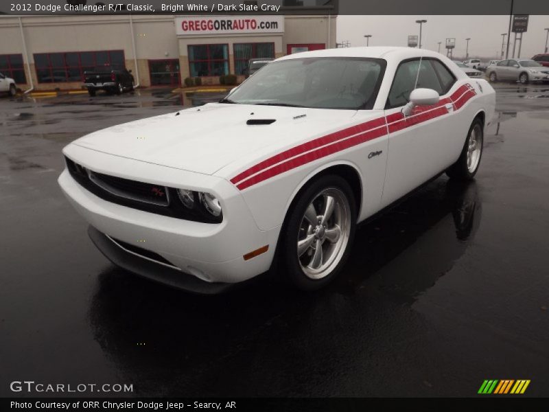 Bright White / Dark Slate Gray 2012 Dodge Challenger R/T Classic