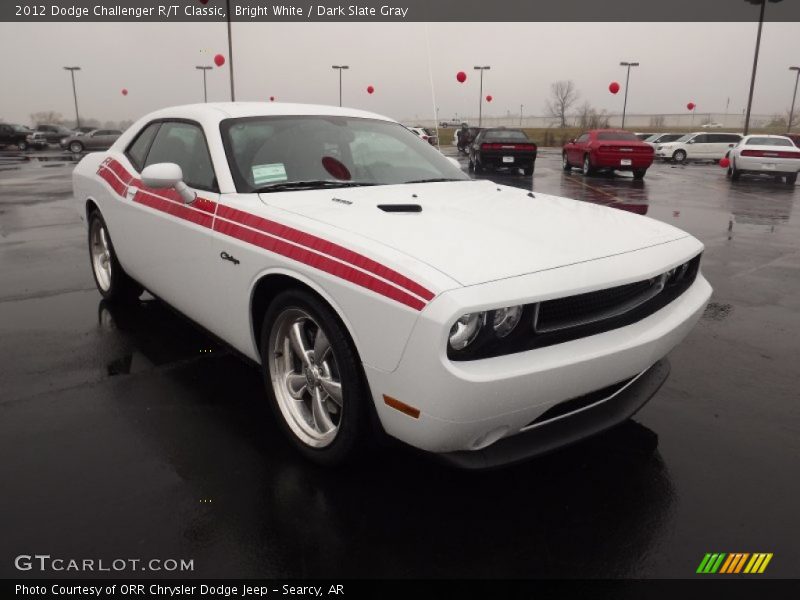 Bright White / Dark Slate Gray 2012 Dodge Challenger R/T Classic