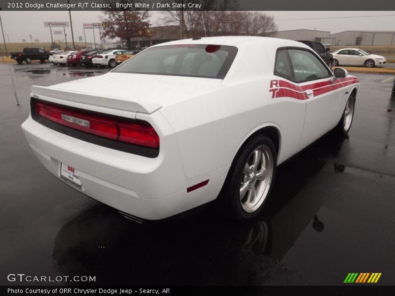 Bright White / Dark Slate Gray 2012 Dodge Challenger R/T Classic