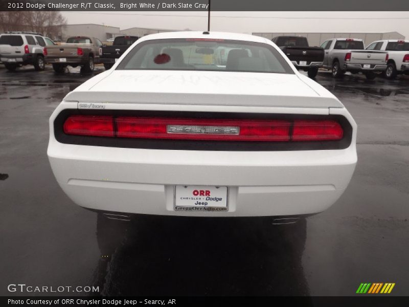 Bright White / Dark Slate Gray 2012 Dodge Challenger R/T Classic