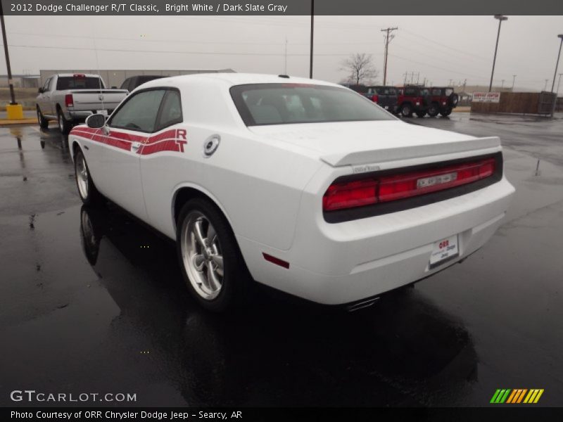 Bright White / Dark Slate Gray 2012 Dodge Challenger R/T Classic