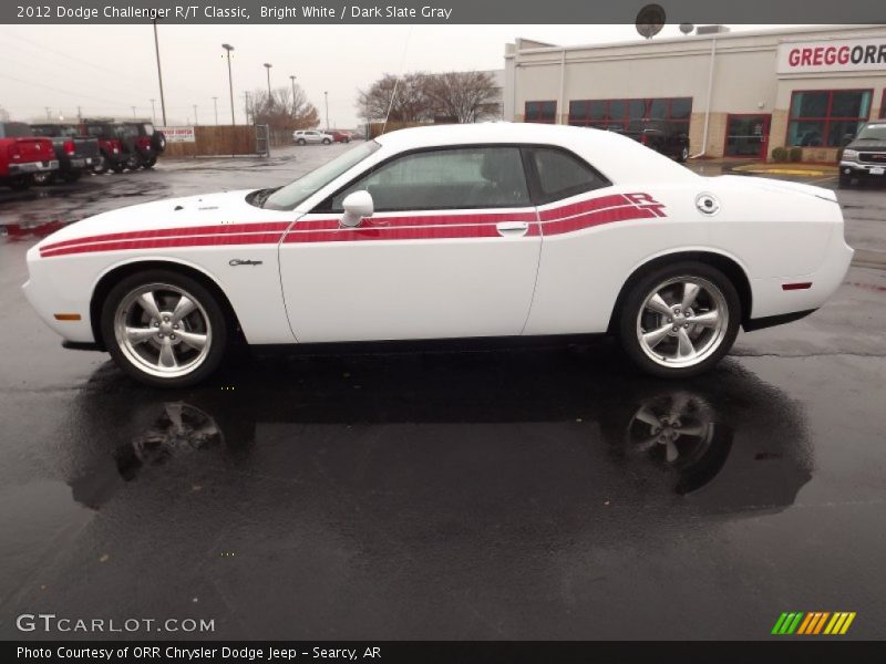 Bright White / Dark Slate Gray 2012 Dodge Challenger R/T Classic