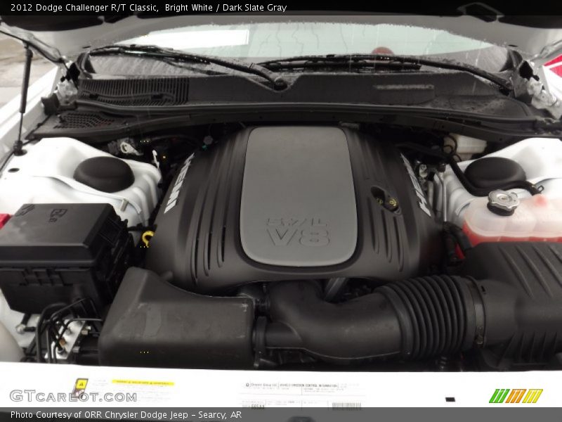 Bright White / Dark Slate Gray 2012 Dodge Challenger R/T Classic