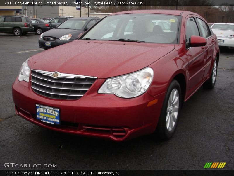 Inferno Red Crystal Pearl / Dark Slate Gray 2010 Chrysler Sebring Limited Sedan