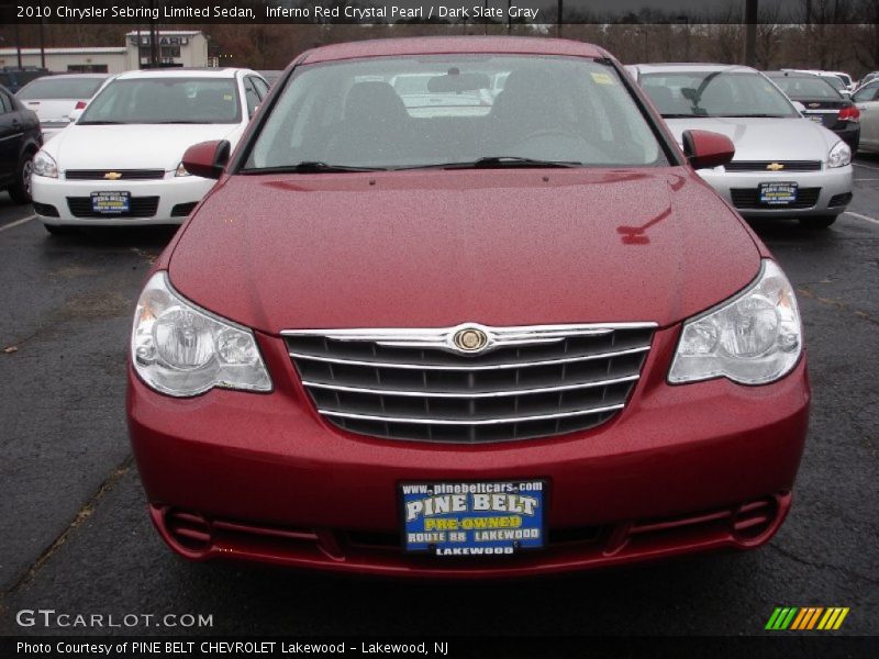 Inferno Red Crystal Pearl / Dark Slate Gray 2010 Chrysler Sebring Limited Sedan