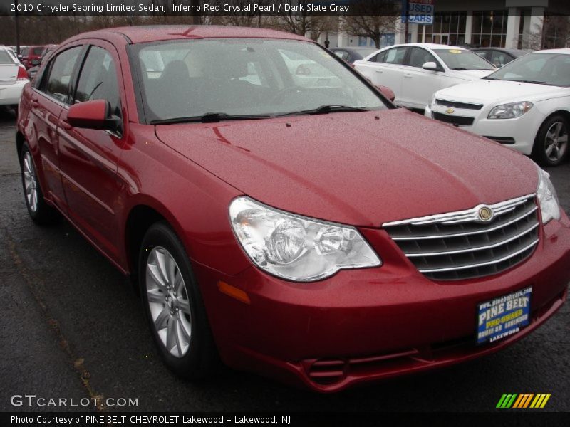 Inferno Red Crystal Pearl / Dark Slate Gray 2010 Chrysler Sebring Limited Sedan