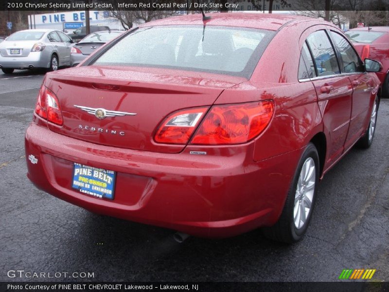 Inferno Red Crystal Pearl / Dark Slate Gray 2010 Chrysler Sebring Limited Sedan