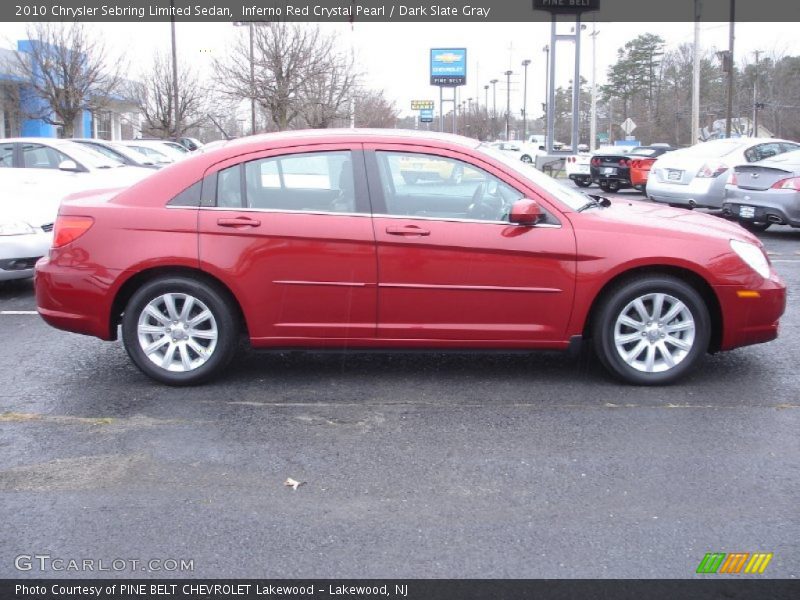 Inferno Red Crystal Pearl / Dark Slate Gray 2010 Chrysler Sebring Limited Sedan