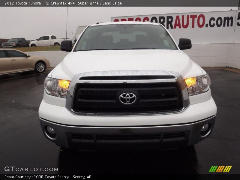 Super White / Sand Beige 2012 Toyota Tundra TRD CrewMax 4x4
