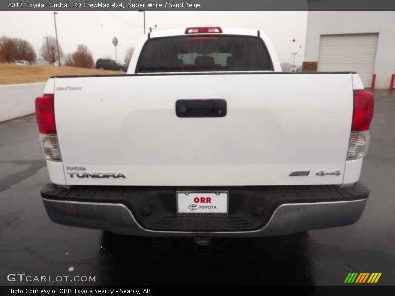 Super White / Sand Beige 2012 Toyota Tundra TRD CrewMax 4x4