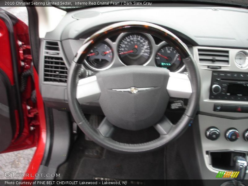 Inferno Red Crystal Pearl / Dark Slate Gray 2010 Chrysler Sebring Limited Sedan