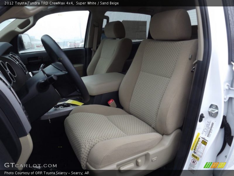  2012 Tundra TRD CrewMax 4x4 Sand Beige Interior