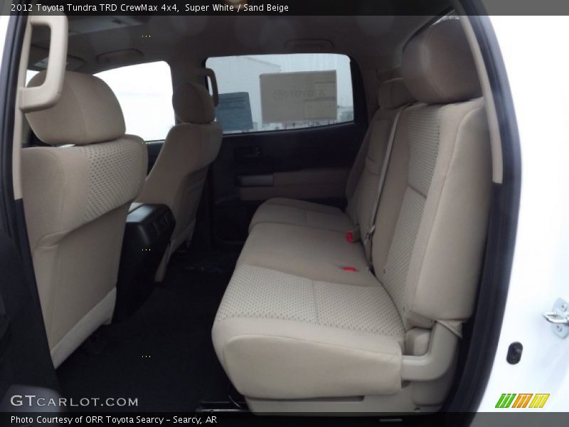 Super White / Sand Beige 2012 Toyota Tundra TRD CrewMax 4x4