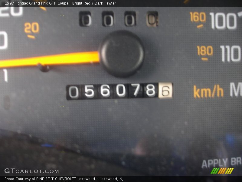 Bright Red / Dark Pewter 1997 Pontiac Grand Prix GTP Coupe