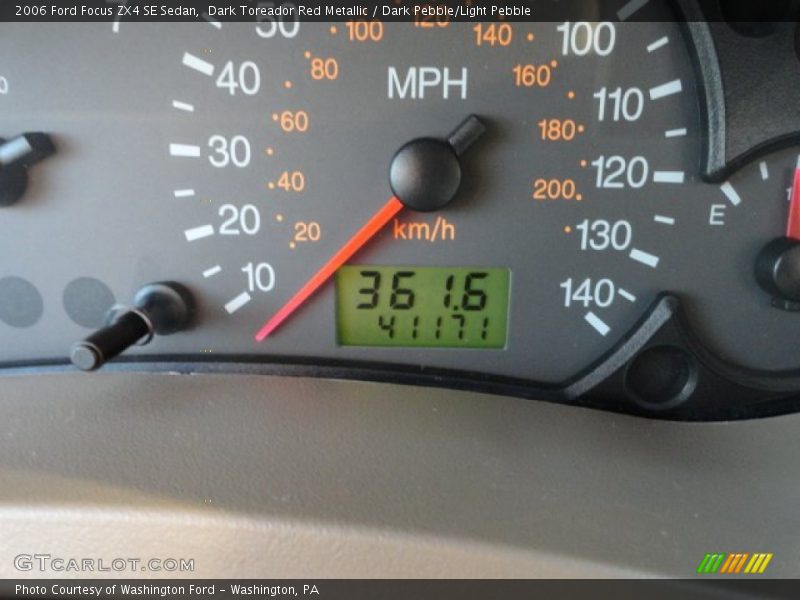 Dark Toreador Red Metallic / Dark Pebble/Light Pebble 2006 Ford Focus ZX4 SE Sedan