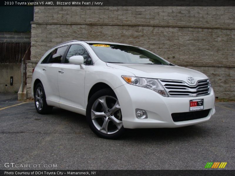 Blizzard White Pearl / Ivory 2010 Toyota Venza V6 AWD