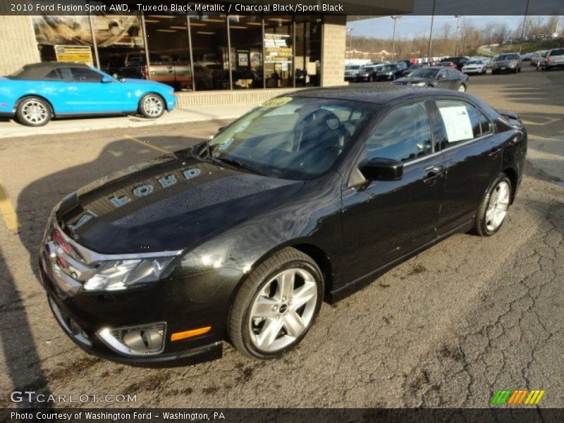 Tuxedo Black Metallic / Charcoal Black/Sport Black 2010 Ford Fusion Sport AWD