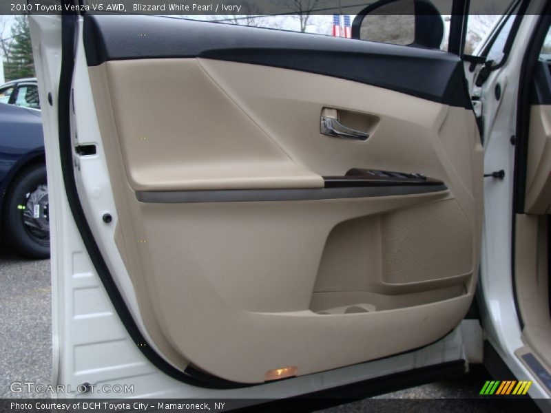 Blizzard White Pearl / Ivory 2010 Toyota Venza V6 AWD