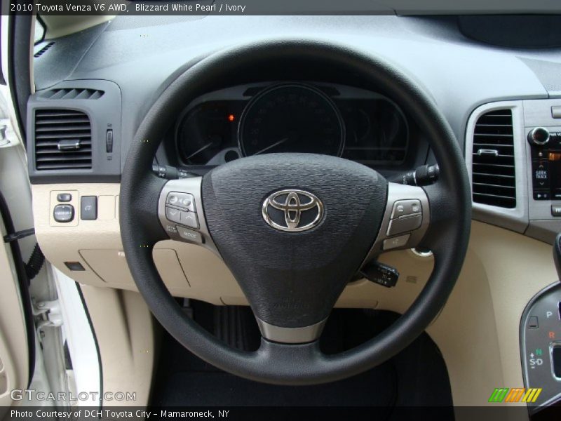 Blizzard White Pearl / Ivory 2010 Toyota Venza V6 AWD