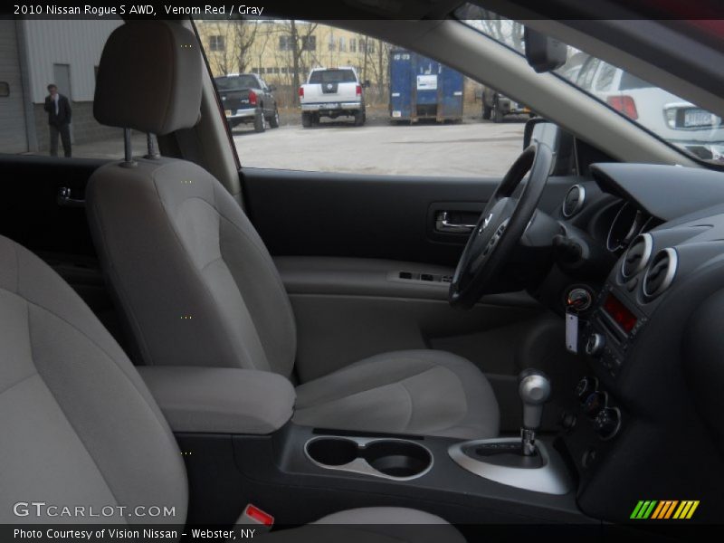 Venom Red / Gray 2010 Nissan Rogue S AWD