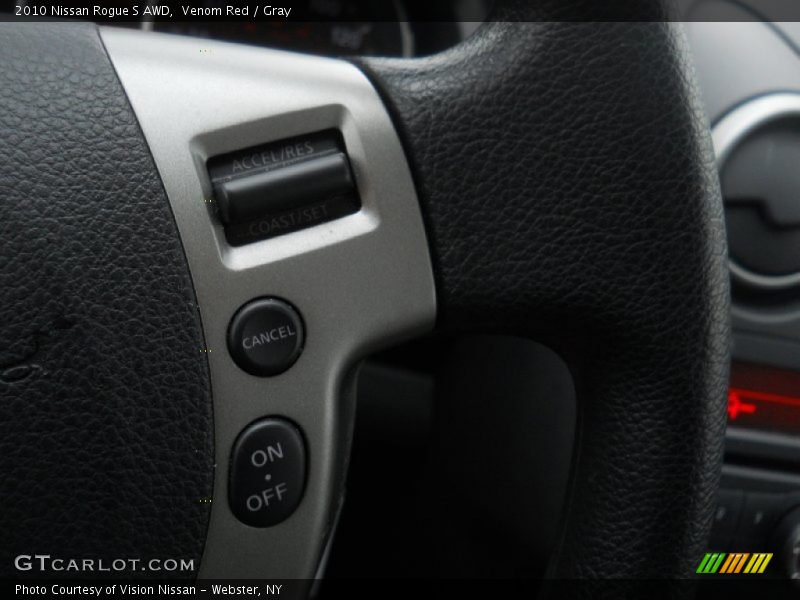 Venom Red / Gray 2010 Nissan Rogue S AWD