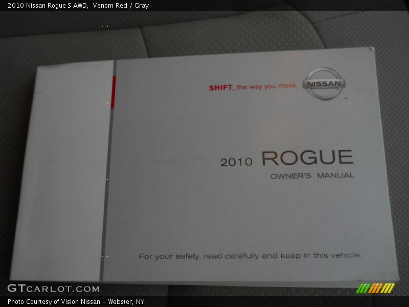 Venom Red / Gray 2010 Nissan Rogue S AWD