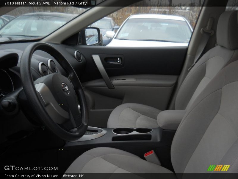 Venom Red / Gray 2010 Nissan Rogue S AWD