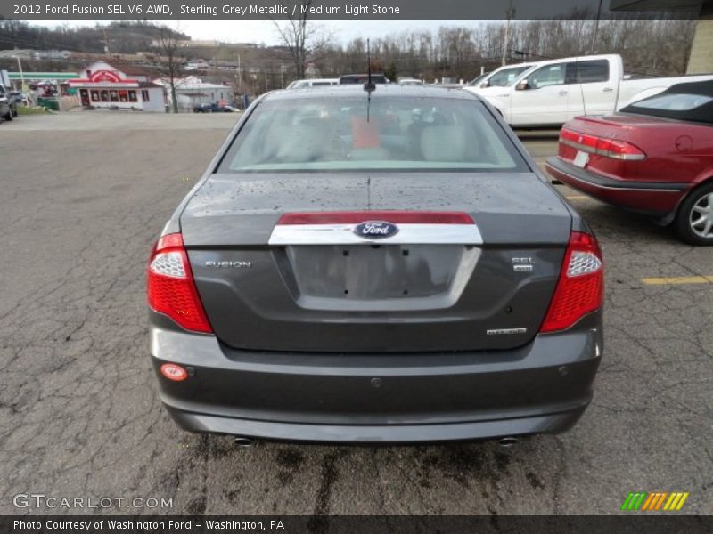 Sterling Grey Metallic / Medium Light Stone 2012 Ford Fusion SEL V6 AWD