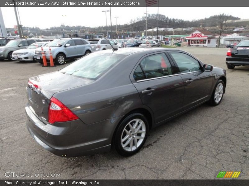 Sterling Grey Metallic / Medium Light Stone 2012 Ford Fusion SEL V6 AWD
