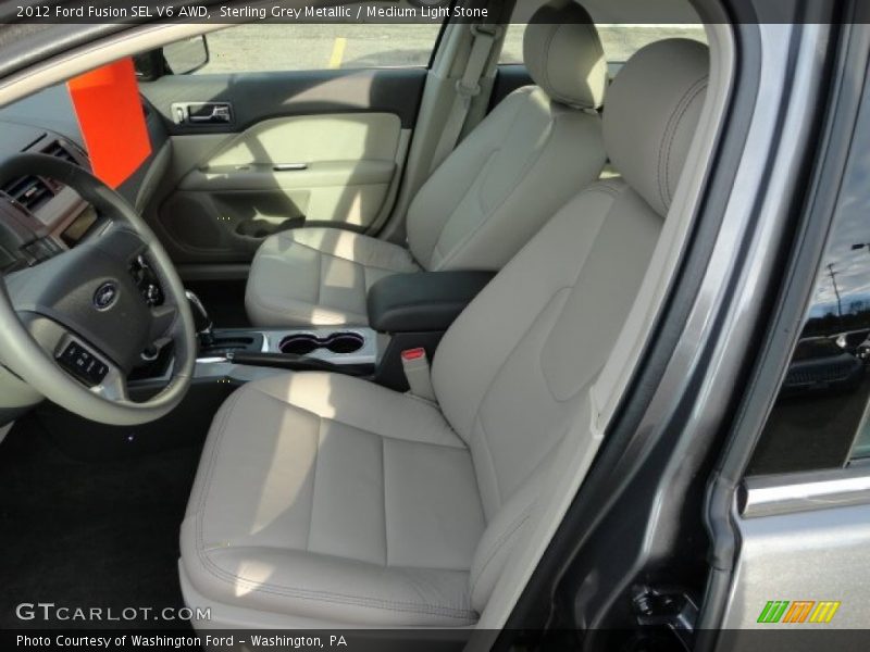 Sterling Grey Metallic / Medium Light Stone 2012 Ford Fusion SEL V6 AWD