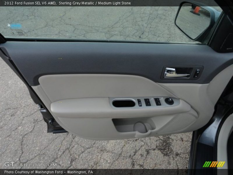 Sterling Grey Metallic / Medium Light Stone 2012 Ford Fusion SEL V6 AWD