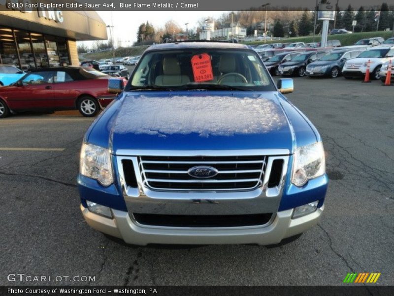 Blue Flame Metallic / Camel 2010 Ford Explorer Eddie Bauer 4x4