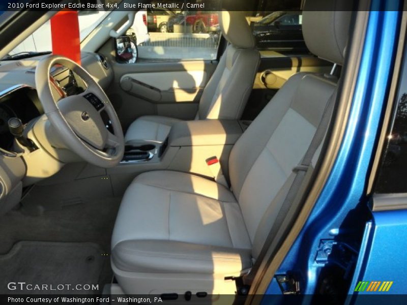 Blue Flame Metallic / Camel 2010 Ford Explorer Eddie Bauer 4x4