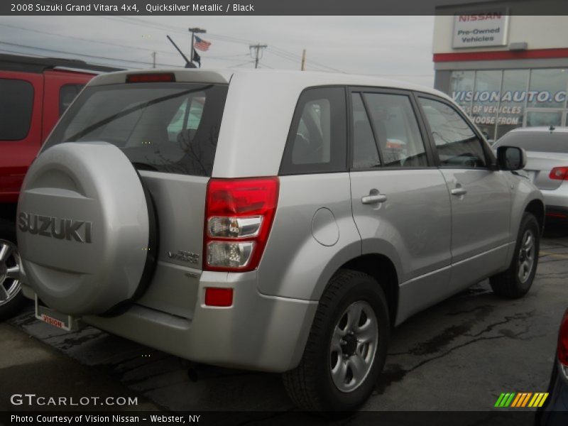 Quicksilver Metallic / Black 2008 Suzuki Grand Vitara 4x4