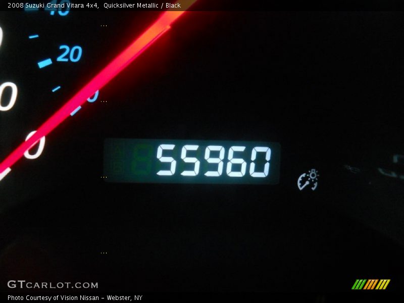 Quicksilver Metallic / Black 2008 Suzuki Grand Vitara 4x4