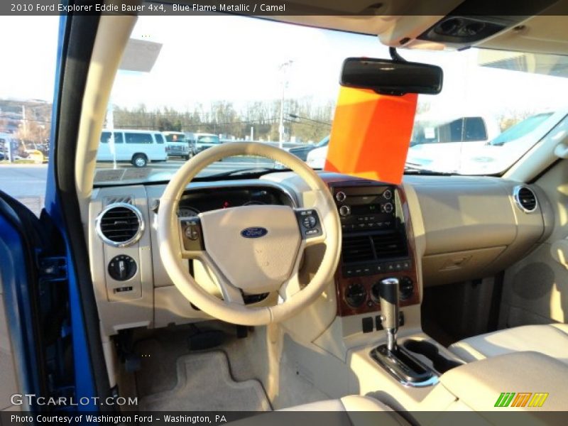 Blue Flame Metallic / Camel 2010 Ford Explorer Eddie Bauer 4x4