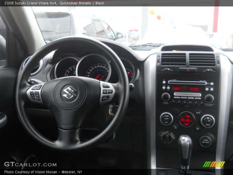 Quicksilver Metallic / Black 2008 Suzuki Grand Vitara 4x4