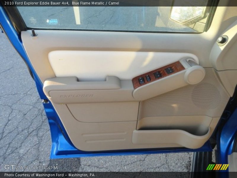 Blue Flame Metallic / Camel 2010 Ford Explorer Eddie Bauer 4x4