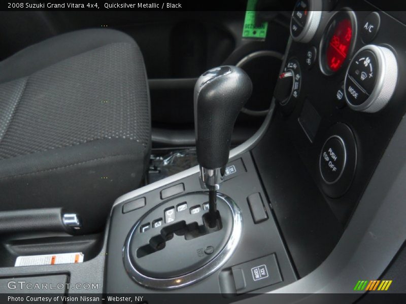 Quicksilver Metallic / Black 2008 Suzuki Grand Vitara 4x4