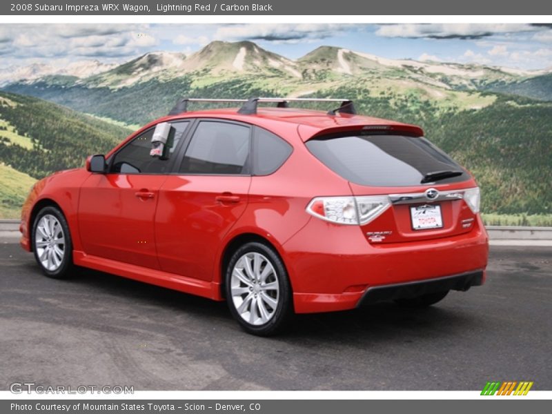 Lightning Red / Carbon Black 2008 Subaru Impreza WRX Wagon