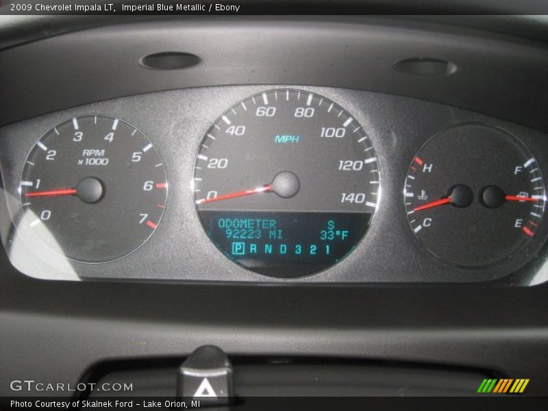 Imperial Blue Metallic / Ebony 2009 Chevrolet Impala LT