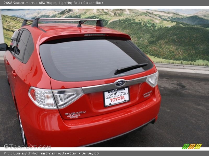 Lightning Red / Carbon Black 2008 Subaru Impreza WRX Wagon