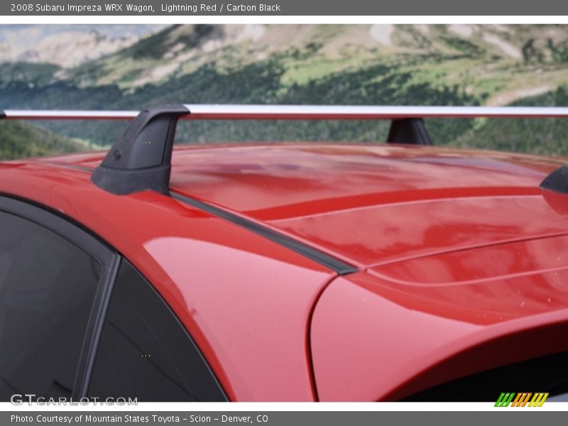 Lightning Red / Carbon Black 2008 Subaru Impreza WRX Wagon