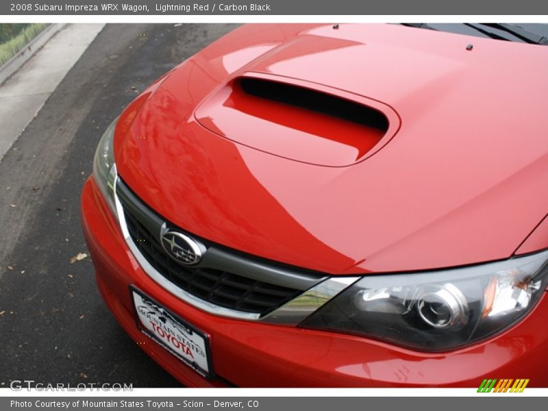 Lightning Red / Carbon Black 2008 Subaru Impreza WRX Wagon