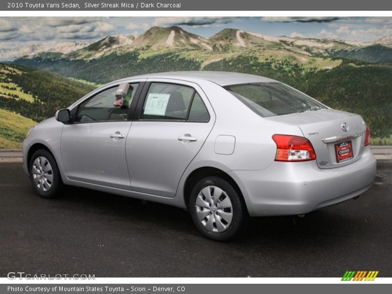 Silver Streak Mica / Dark Charcoal 2010 Toyota Yaris Sedan