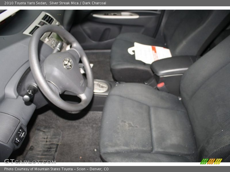 Silver Streak Mica / Dark Charcoal 2010 Toyota Yaris Sedan