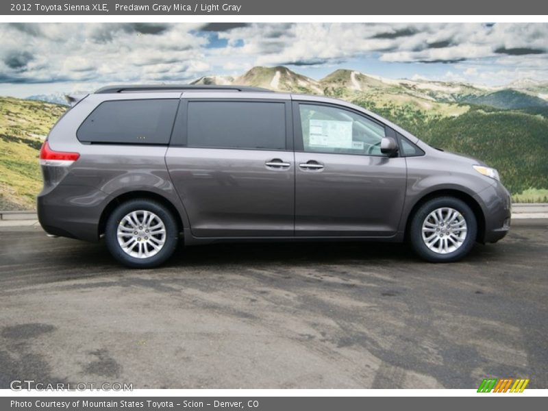 Predawn Gray Mica / Light Gray 2012 Toyota Sienna XLE