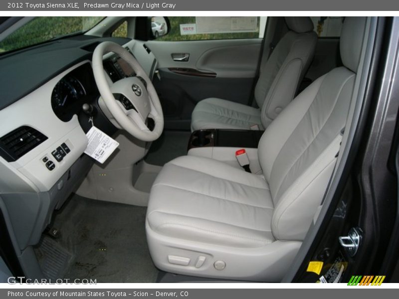 Predawn Gray Mica / Light Gray 2012 Toyota Sienna XLE